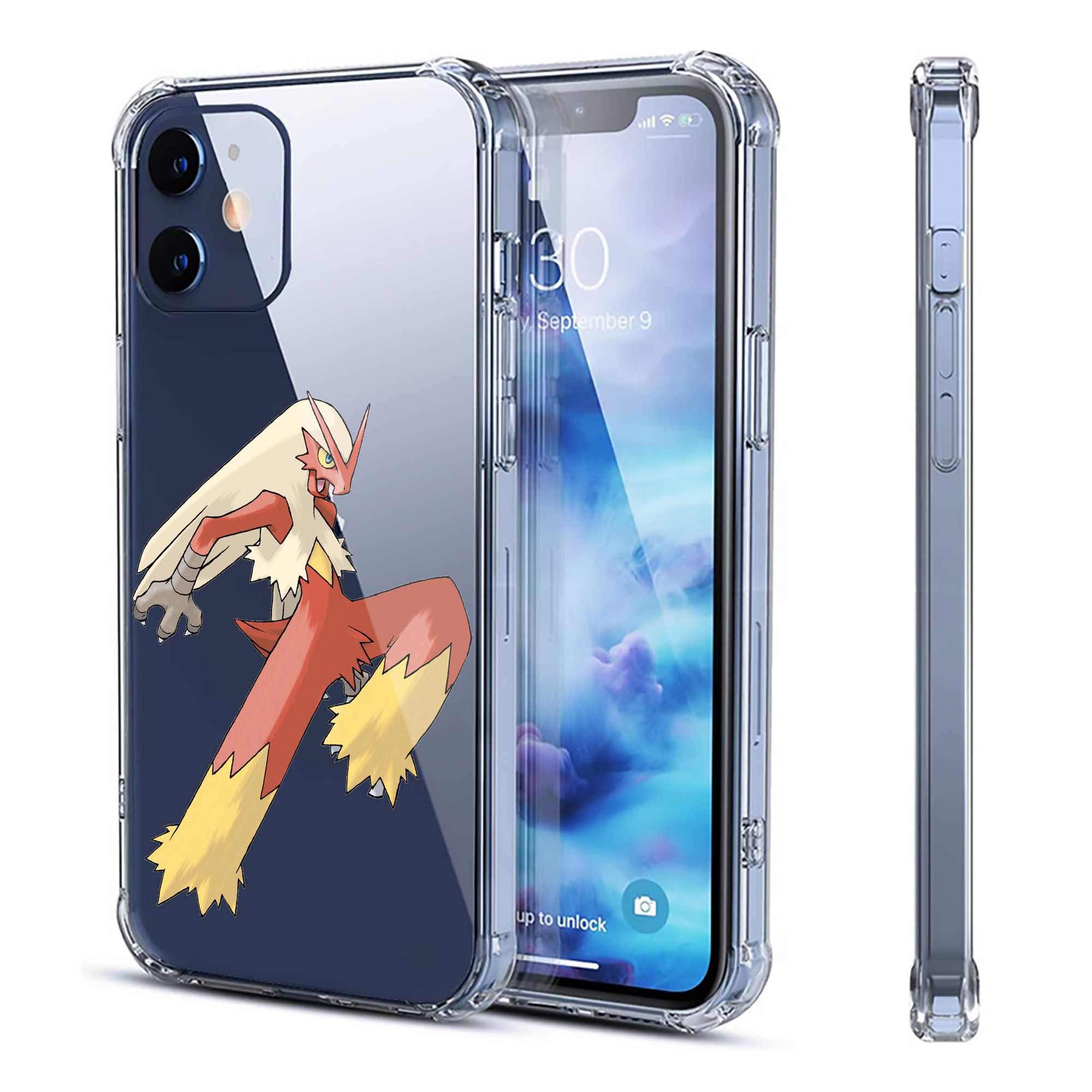 （画像用） ポケットモンスター Pokémon 【iPhone 12シリーズ対応】透明スマホケース（クリアソフトケース）